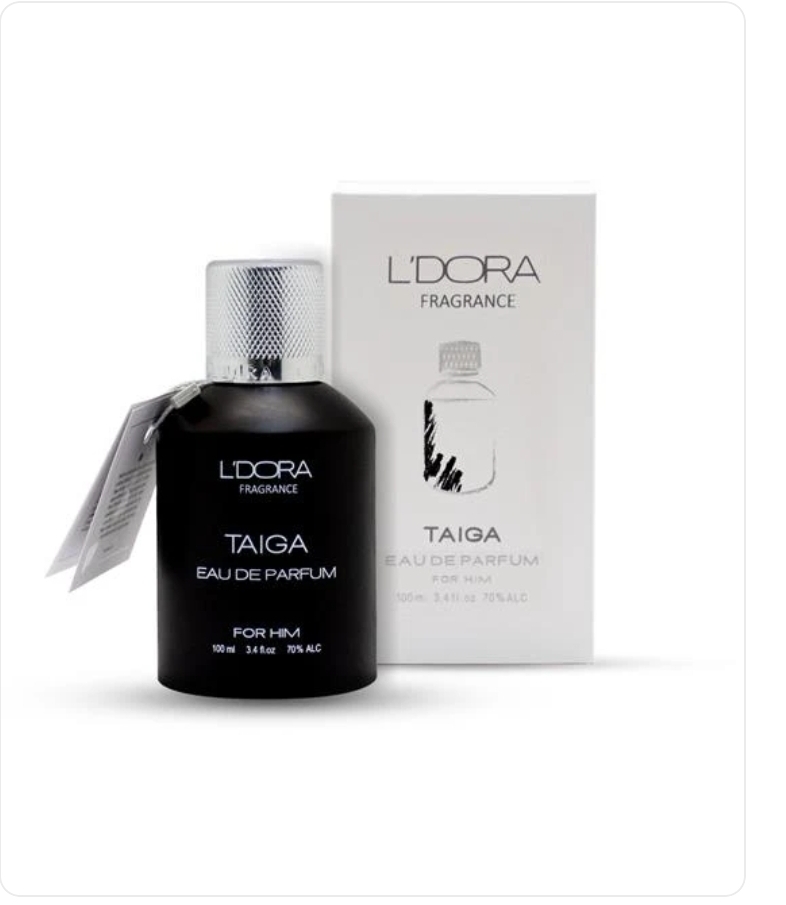 عطر ادوپرفیوم مردانه مدل TAIGA لدورا   حجم۱۰۰میل