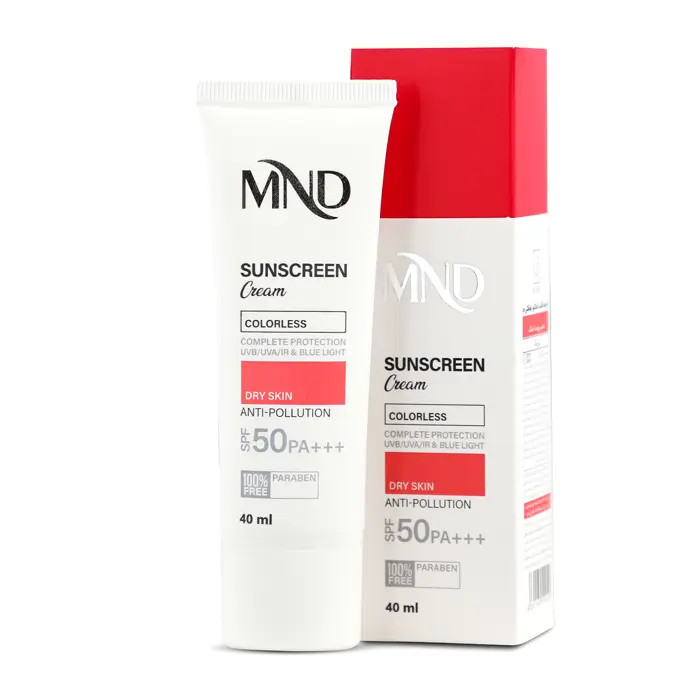 کرم ضد آفتاب با فاکتور حفاظتی 50 (SPF 50) ام ان دی مناسب پوست خشک