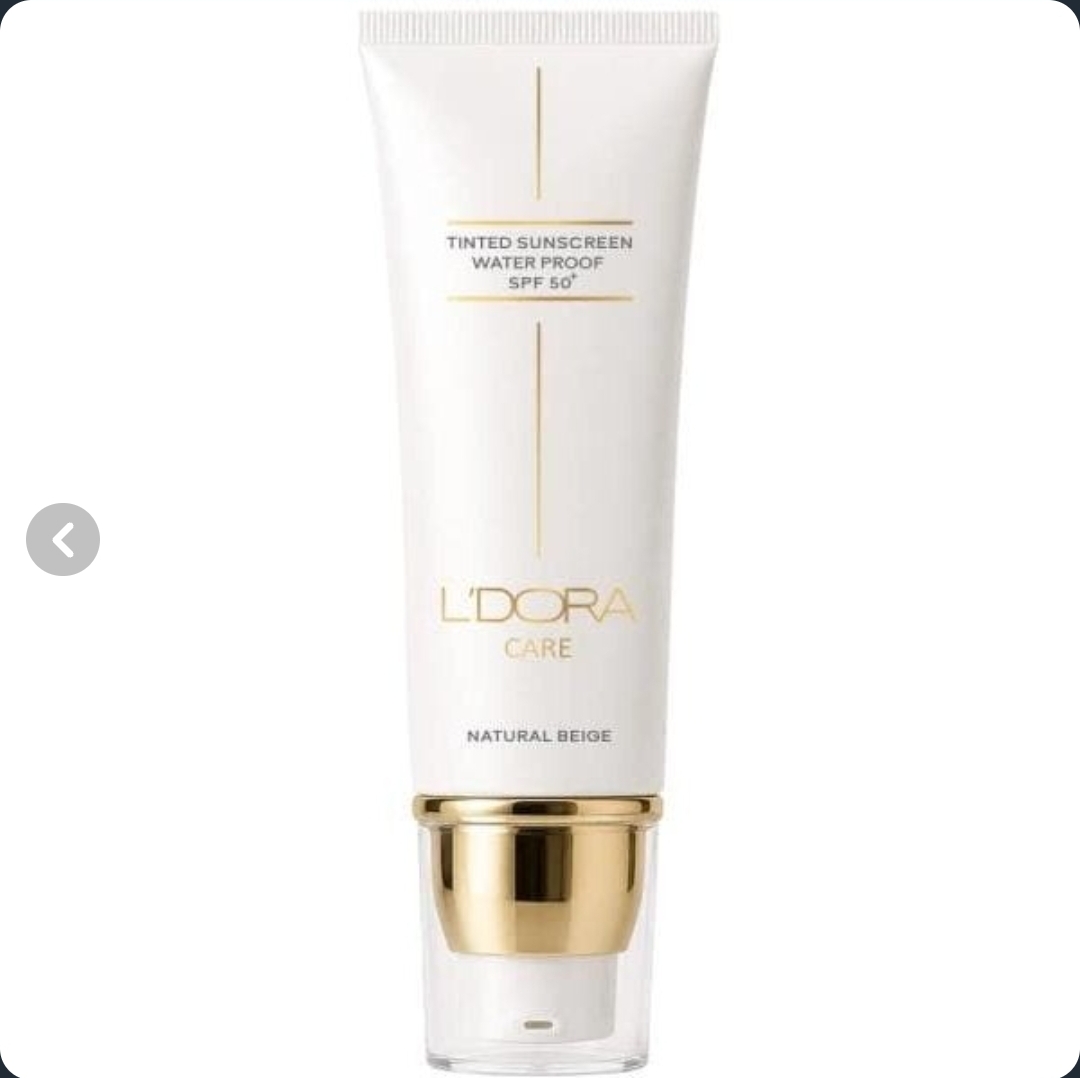 کرم ضدآفتاب رنگی ضدآب SPF 50+ مناسب انواع پوست (بژ طبیعی) ۵۰میل