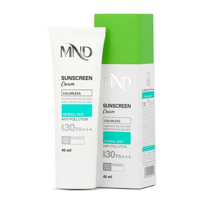کرم ضد آفتاب با فاکتور حفاظتی 30 (SPF 30) ام ان دی مناسب پوست معمولی